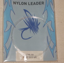 nylon leader 9 ft 3X  0.203